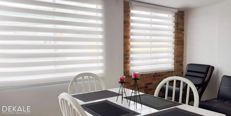 instalacion persiana sheer en casa de campo