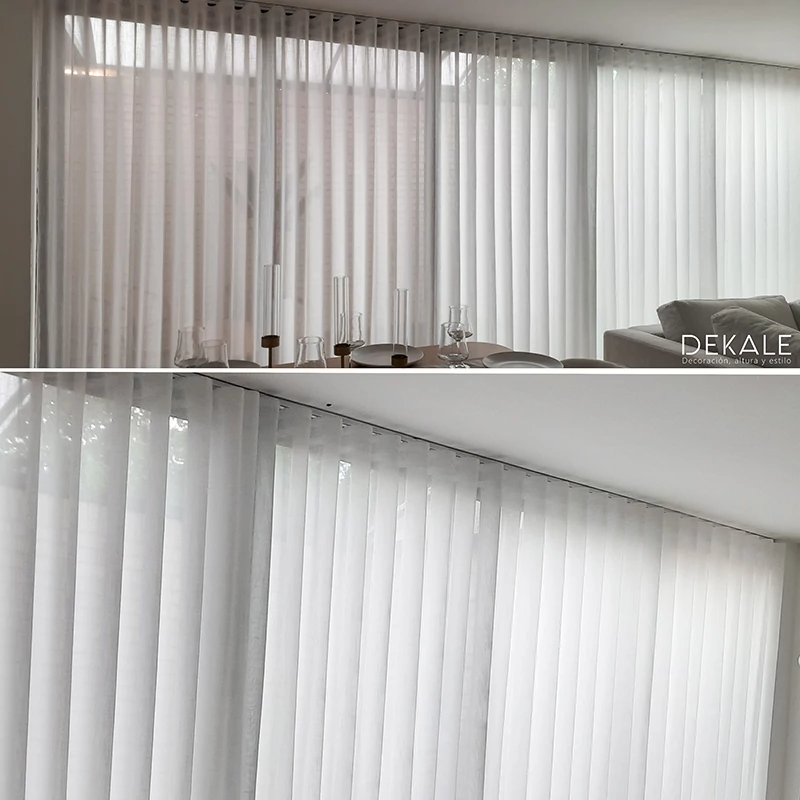 instalacion cortina onda perfecta de gran amplitud en casa quinta